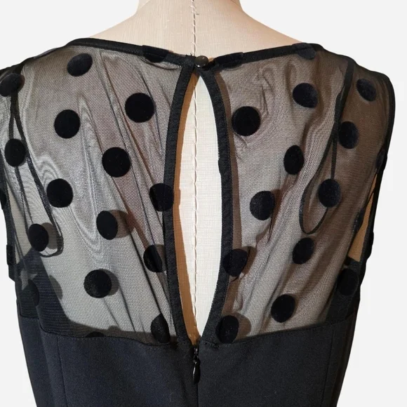 *NWT* LC Lauren Conrad Black Sheath Mini Dress Crew Neck Sleeveless. Sz 12 - Picture 4 of 7